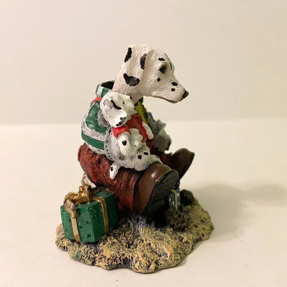 Dalmation  with Puppy Bobble Head Dog Figure 3 Inch Tall Innovation - Picture 2 of 11